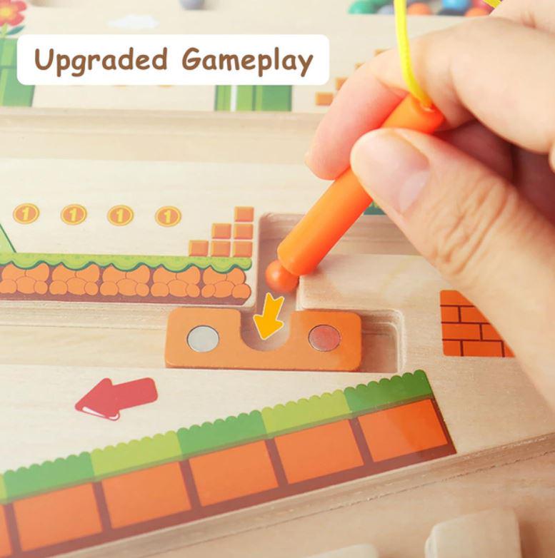 Игрушка для детей развивающая Монтессори деревянная сортер-лабиринт с магнитными шариками от 3 лет (25401839) - фото 5 Игрушка для детей развивающая Монтессори деревянная сортер-лабиринт с магнитными шариками от 3 лет (25401839) - фото 5