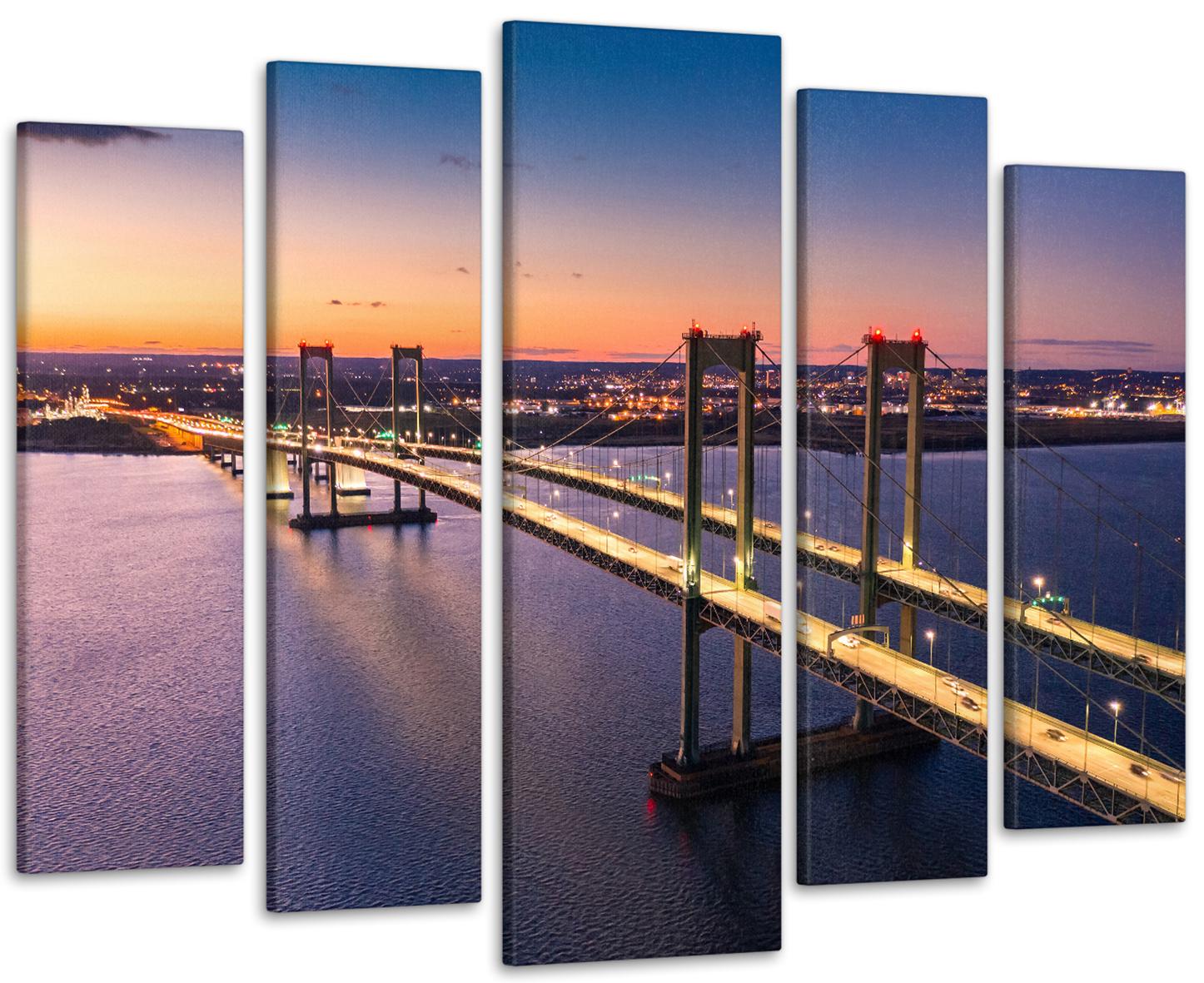 Картина модульная Мост Рассвет 115х170 см (Art-380_5)