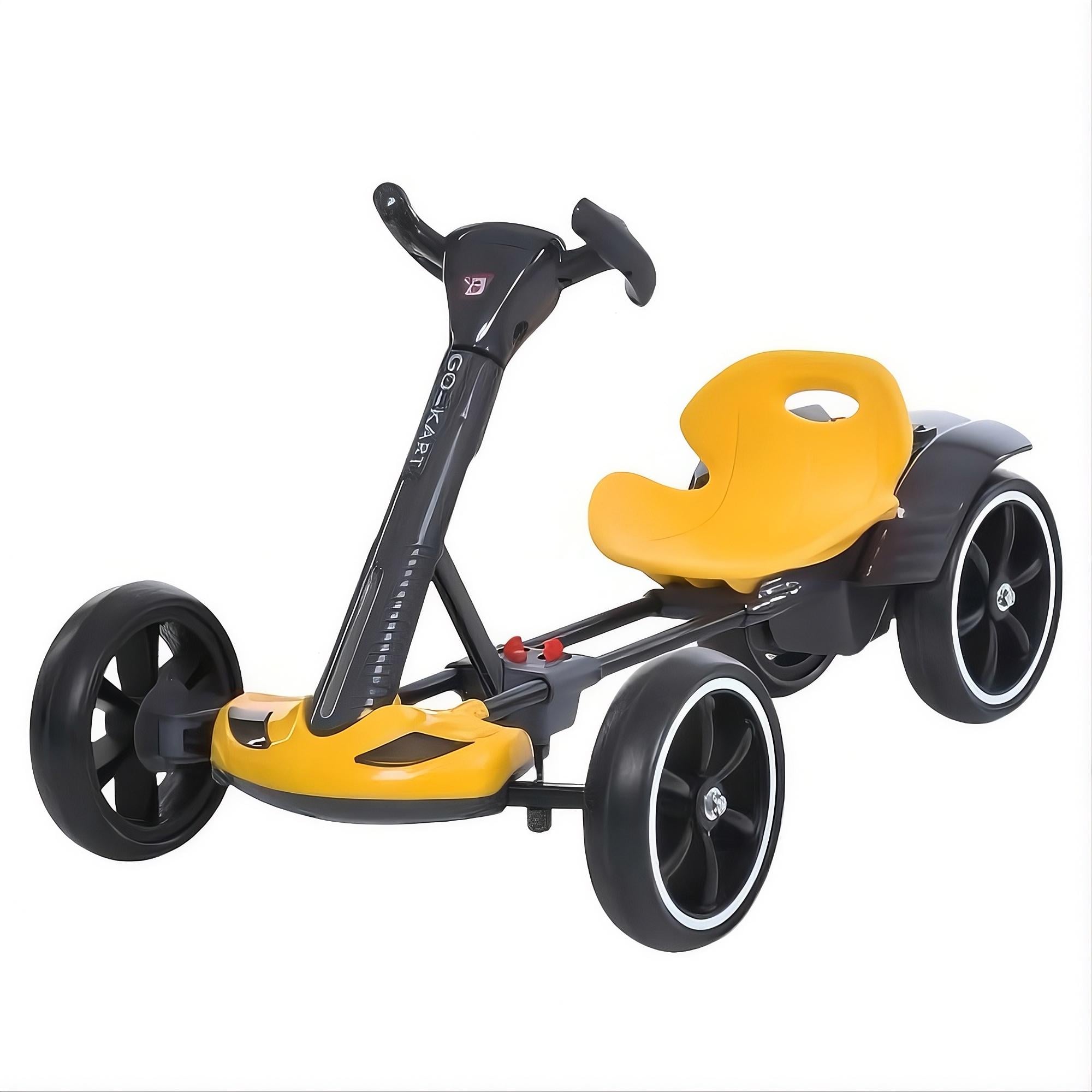 Детский электрокарт Bambi Kart M 6072EBR-6 с пультом управления/Bluetooth/музыкой и светом/EVA колеса/35W Желтый (33165606)