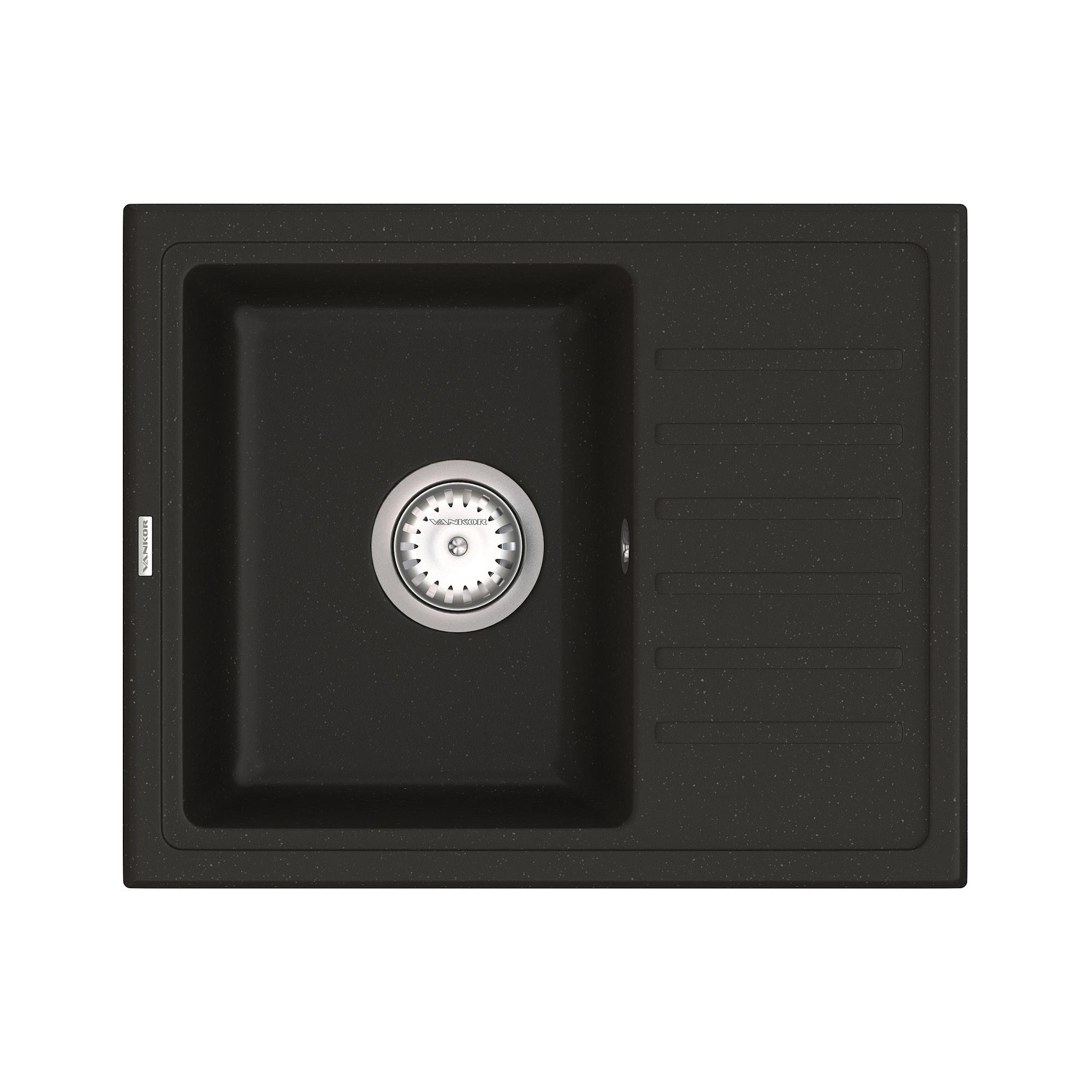 Мойка для кухни Vankor Lira LMP 02.55 + сифон Vankor Black (74923)