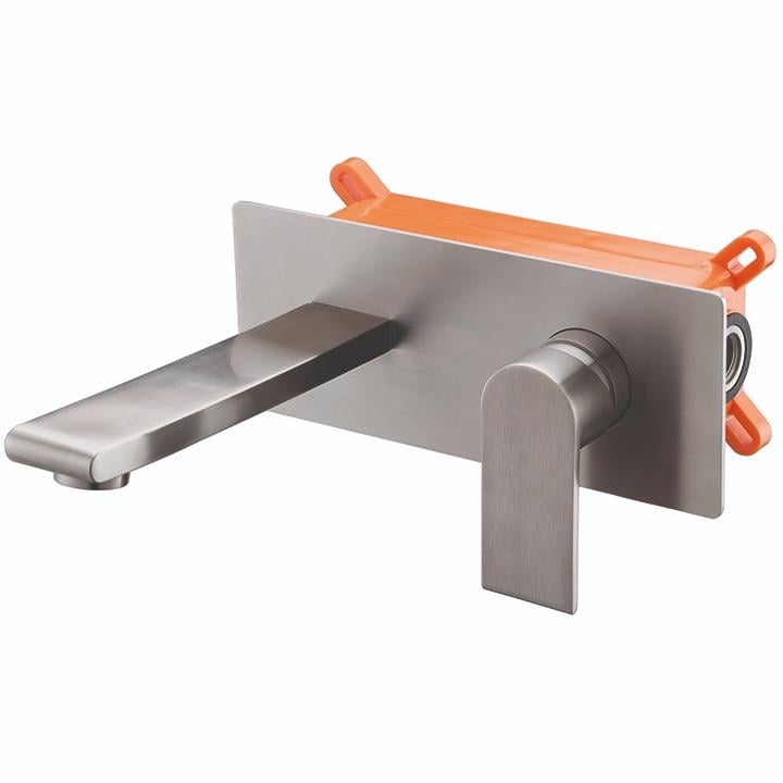 Смеситель для умывальника KOER KI-16015-02 KR4783 настенный однорычажный Сатин (209344)