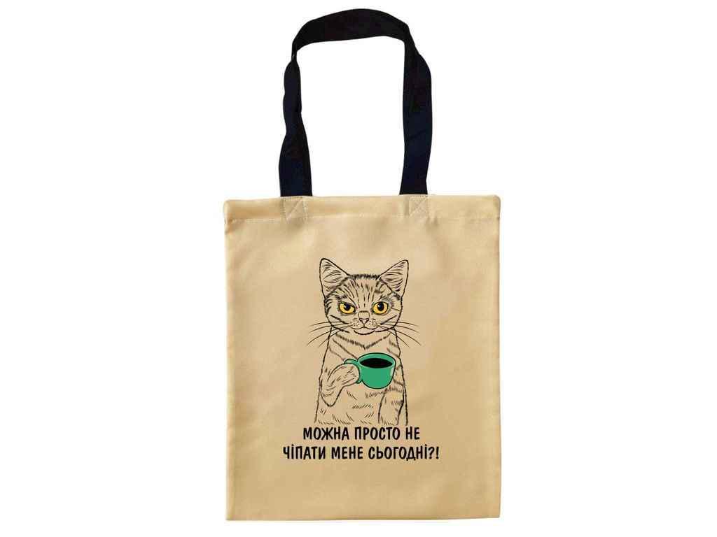 Сумка-шопер Кварта "Можна не чіпати" 4225 габардин 35x40 см Бежевый (1034347) Сумка-шопер Кварта "Можна не чіпати" 4225 габардин 35x40 см Бежевый (1034347)