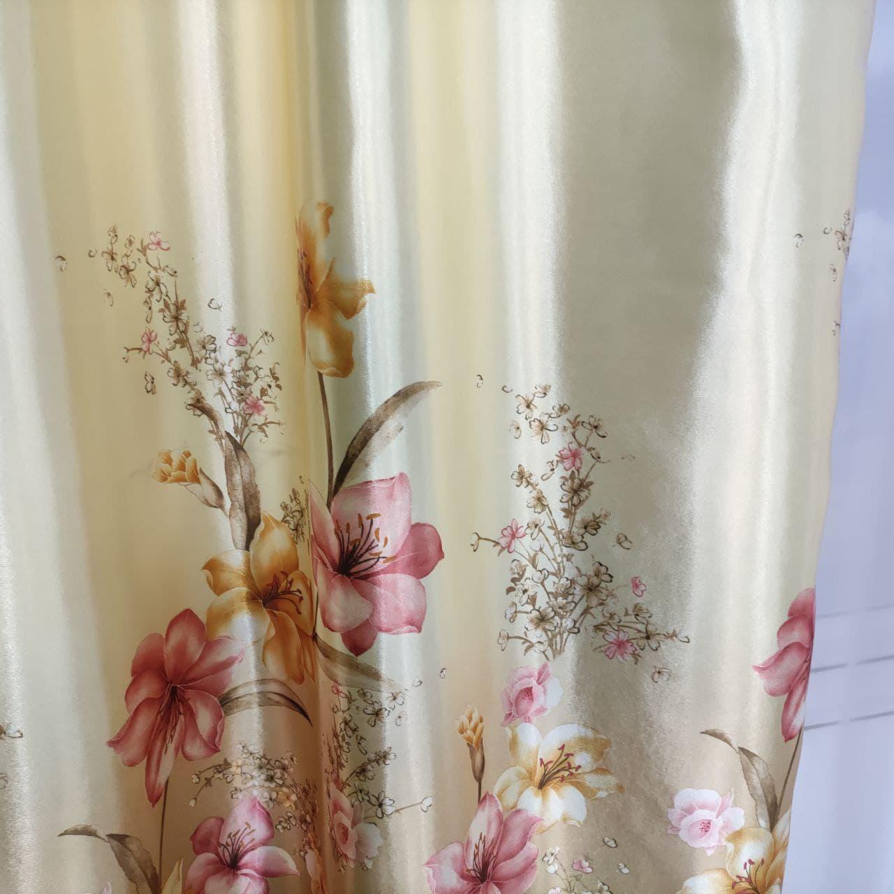 Штори ALBO з квітковим принтом 150x270 см 2 шт. Зелений (SH-M650-1) - фото 8 Штори ALBO з квітковим принтом 150x270 см 2 шт. Зелений (SH-M650-1) - фото 8