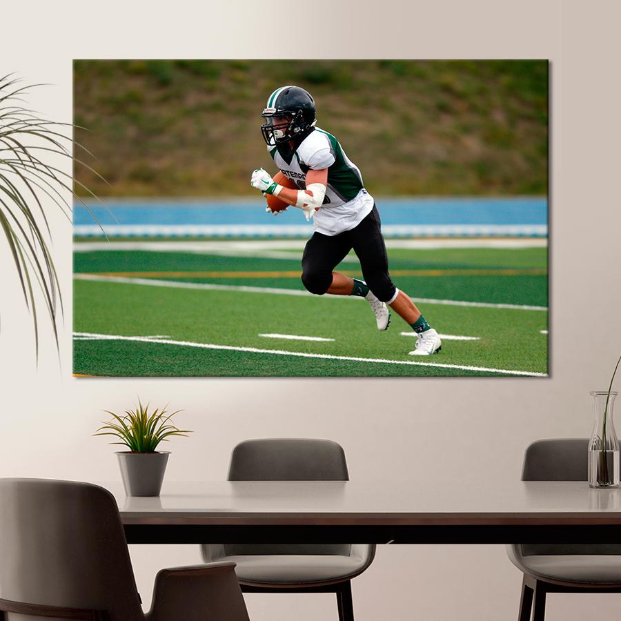 Картина спорт Игрок в американский футбол 80x54 см (A1247-1)