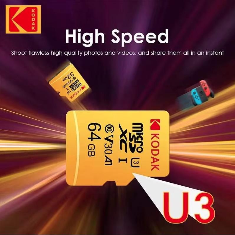 Карта памяти Kodak V30 U3 A1 Class 10 4K MicroSD 64 Gb (25043136) - фото 2