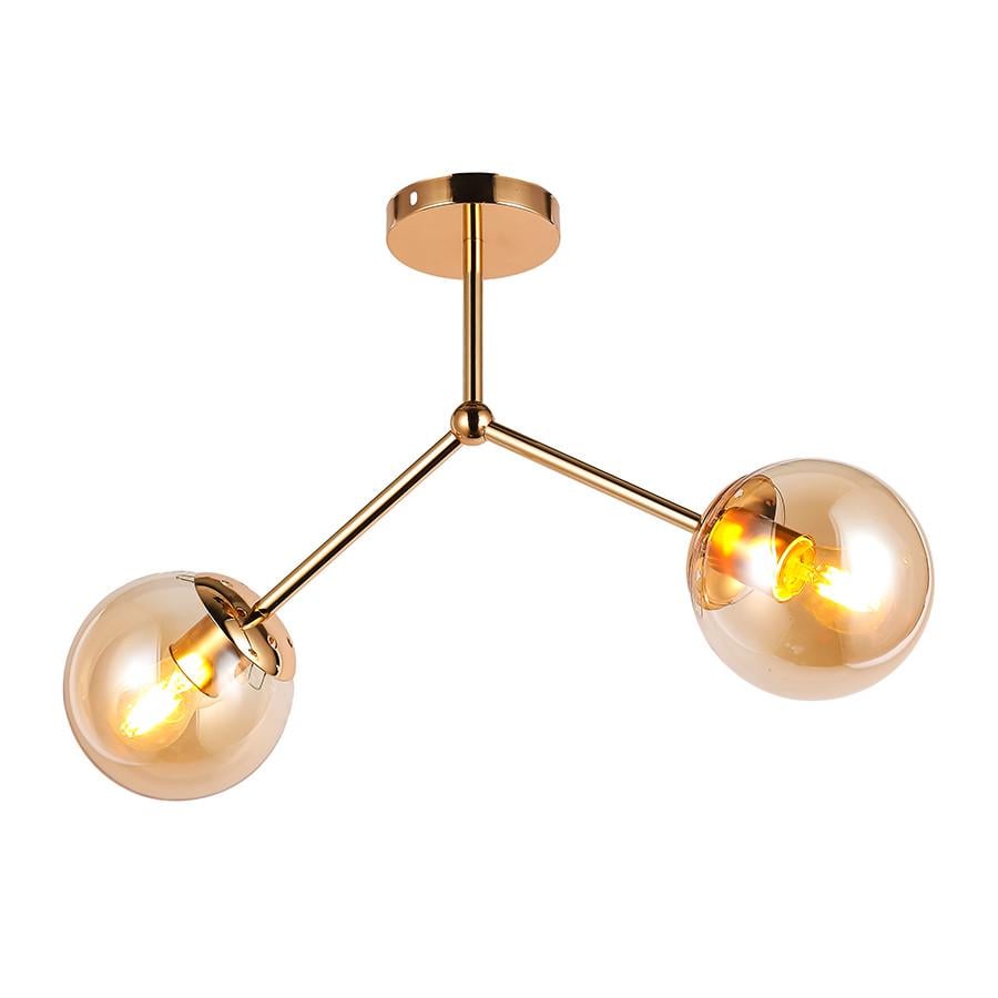 Люстра 7529811-2 GD/BR Золотий/Коричневий - фото 2 Люстра 7529811-2 GD/BR Золотий/Коричневий - фото 2