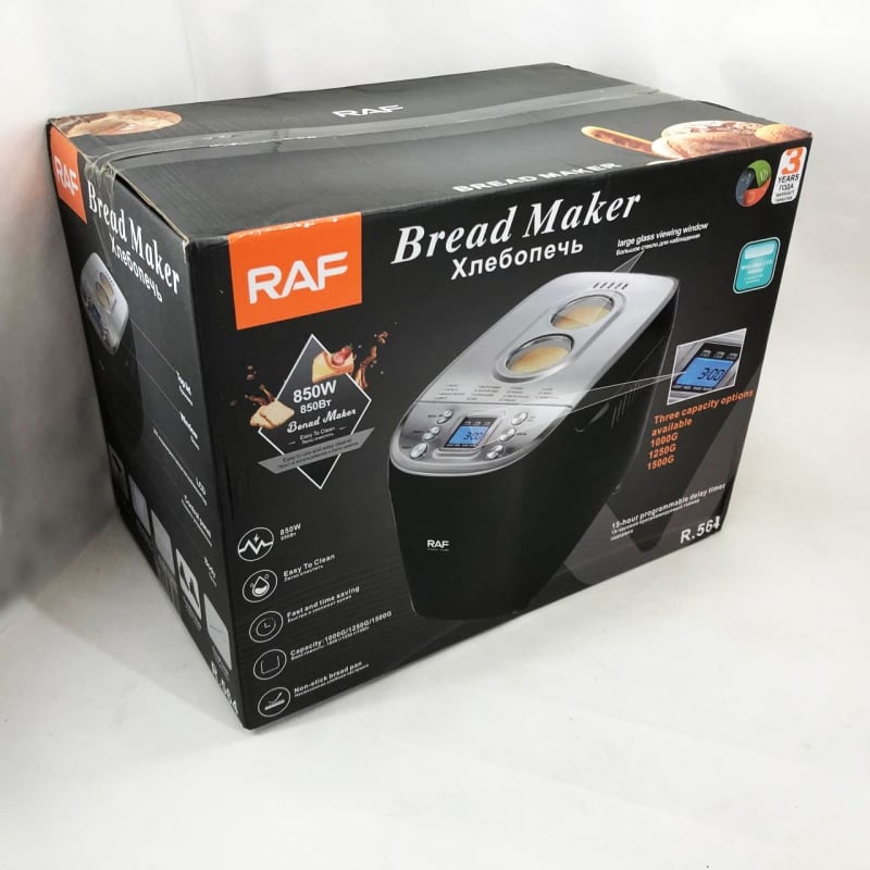 Хлебопечка электрическая RAF R.564 15 программ 850 W (tf7203) - фото 19 Хлебопечка электрическая RAF R.564 15 программ 850 W (tf7203) - фото 19