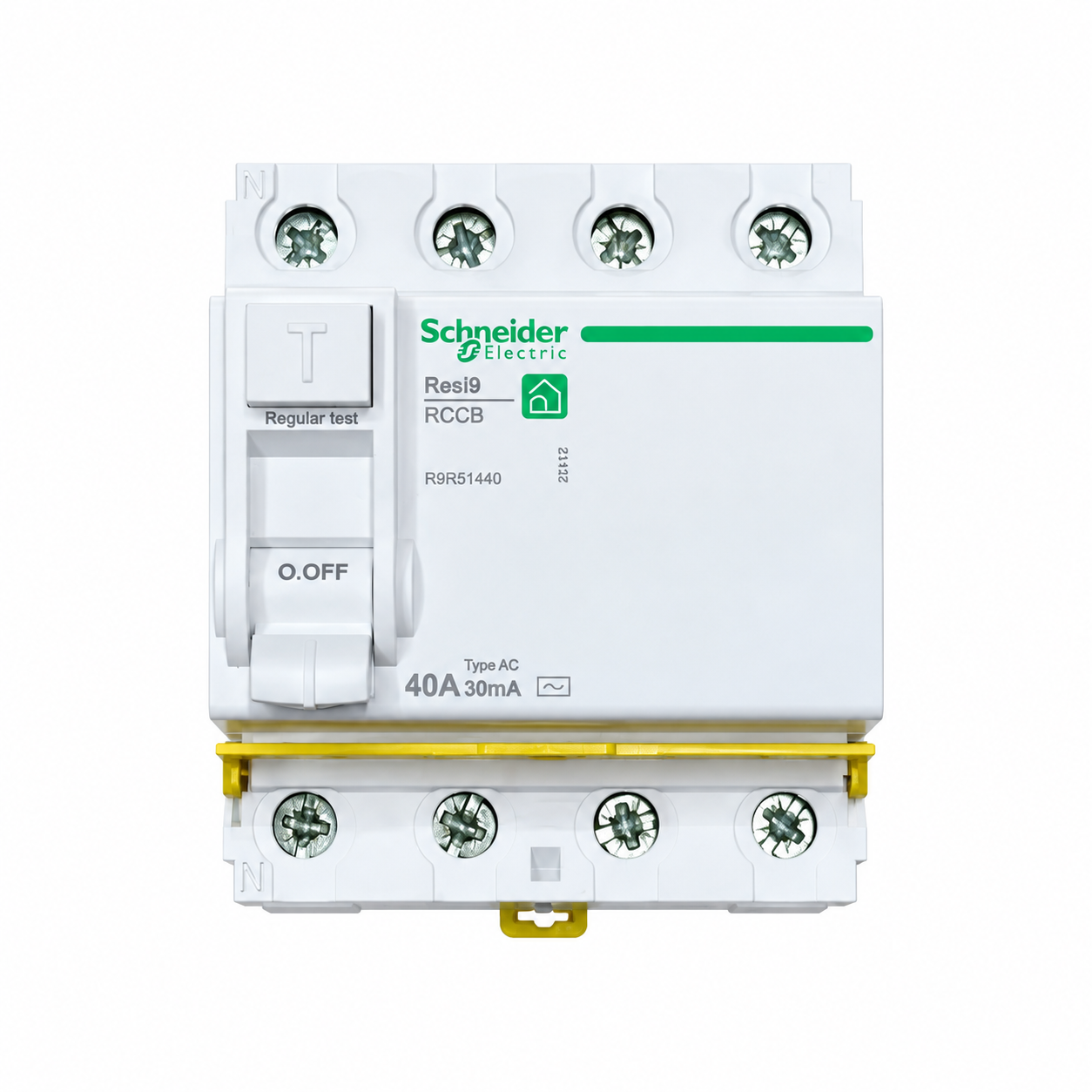 Дифференциальное реле 4-п. SCHNEIDER ELECTRIC RESI9 40A АС 30mA C2