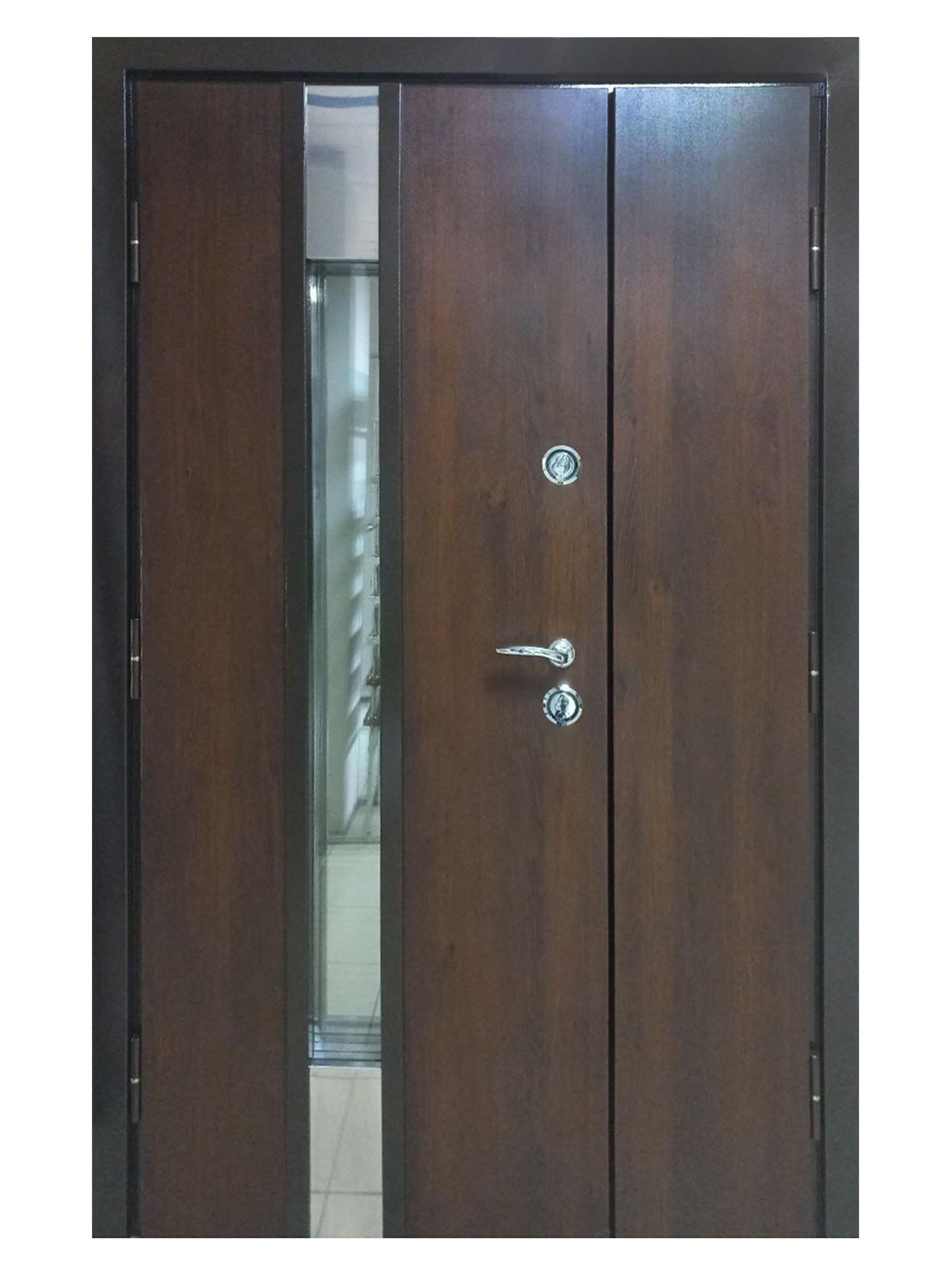 Двері вхідні Максимум NPL17 2040х1200 мм Дуб темний (11240150)