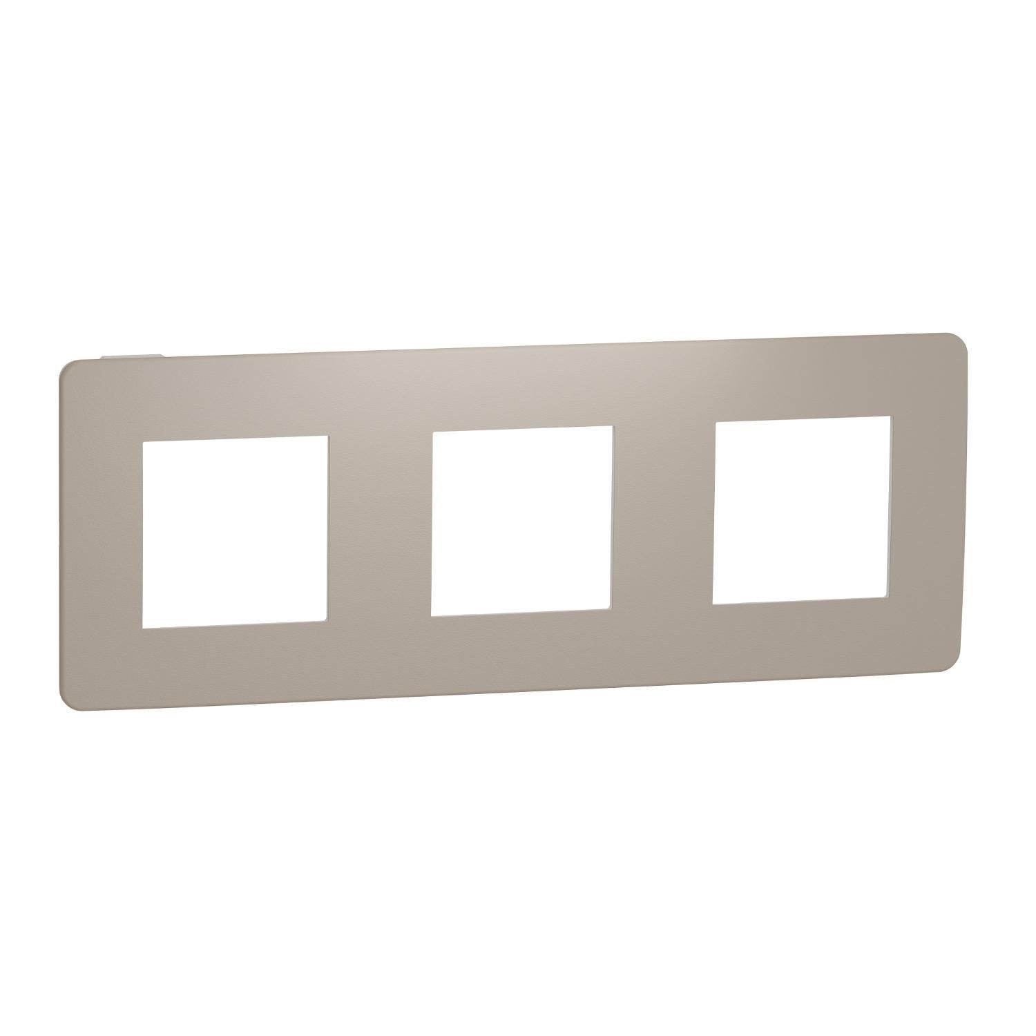 Рамка трехместная Schneider Electric Unica Studio Песочный/Белый (NU280626)