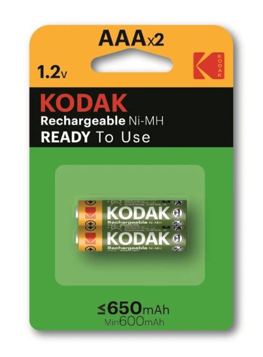 Аккумулятор Батарея Kodak AAA/HR3 1,2V Ni-Mh 650mAh блистер 2 шт. Аккумулятор Батарея Kodak AAA/HR3 1,2V Ni-Mh 650mAh блистер 2 шт.