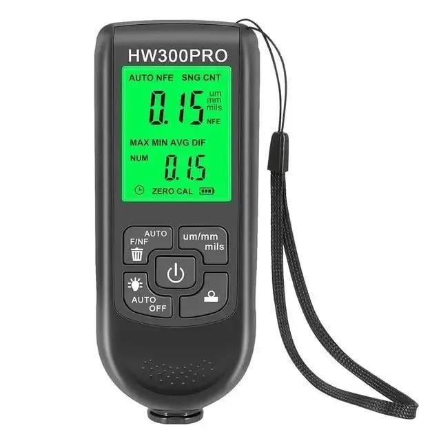 Толщиномер цифровой HW-300PRO для лакокрасочных покрытий Черный (2793287397)