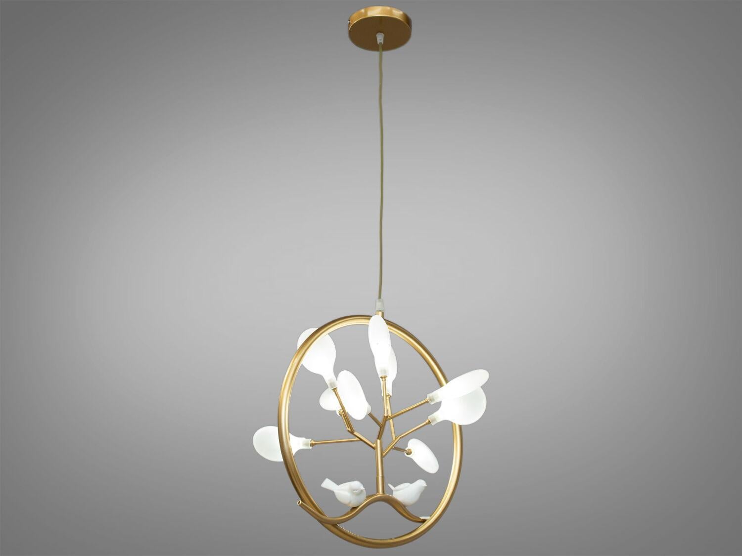 Люстра Diasha Светлячок 9 ламп Золотистый (HXD8031/1GD) Люстра Diasha Светлячок 9 ламп Золотистый (HXD8031/1GD)