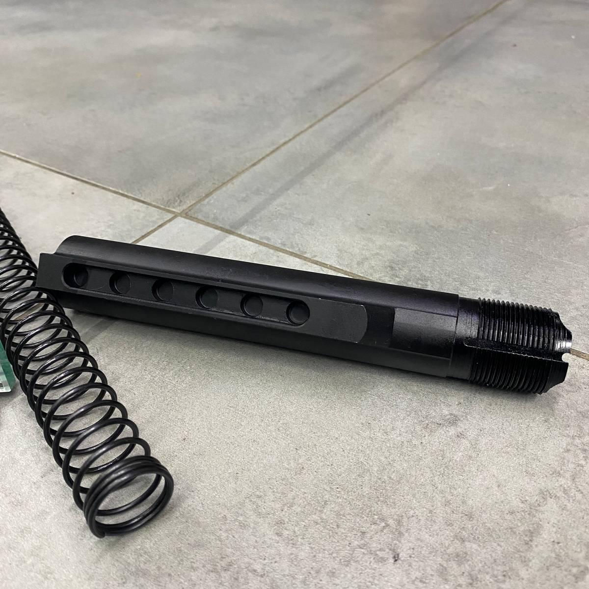 Комплект буферной трубки LD Turkish для AR-15 трубка/буфер/пружина/контргайка/торцевая пластина (244240) - фото 6 Комплект буферной трубки LD Turkish для AR-15 трубка/буфер/пружина/контргайка/торцевая пластина (244240) - фото 6