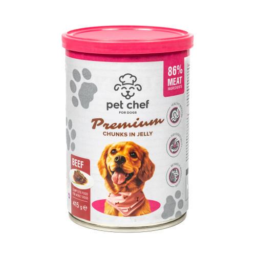 Корм влажный для взрослых собак Pet Chef с говядиной 415 г - фото 5 Корм влажный для взрослых собак Pet Chef с говядиной 415 г - фото 5