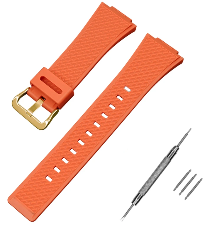 Ремінець для Casio G-Shock GA-100/110 Orange GD (3917)