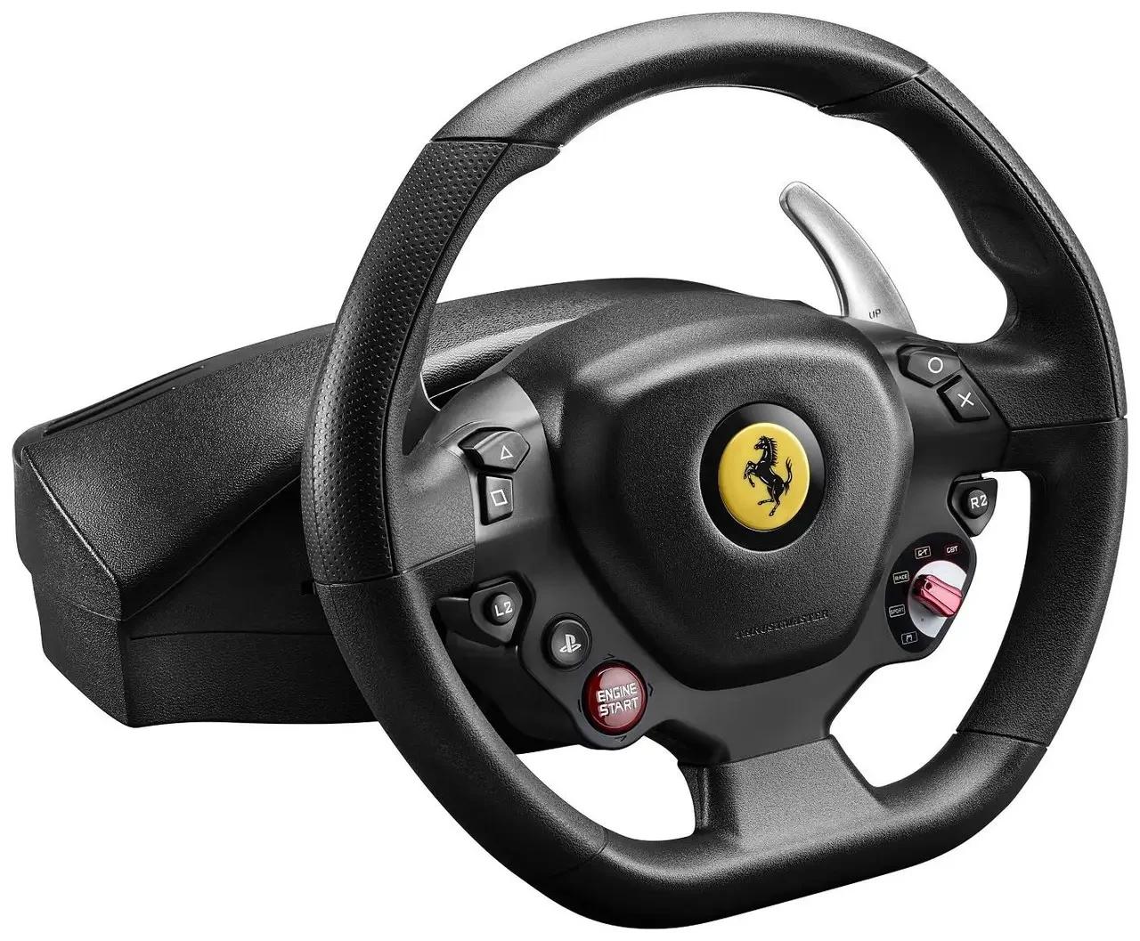 Ігровий комплект кермо та педалі Thrustmaster T80 Ferrari 488 GTB Edition PC/PS4/PS5 Black (4160672)