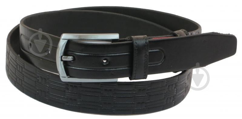 Кожаный ремень Skipper 110-130 x 3.3 см Черный (1057-33)