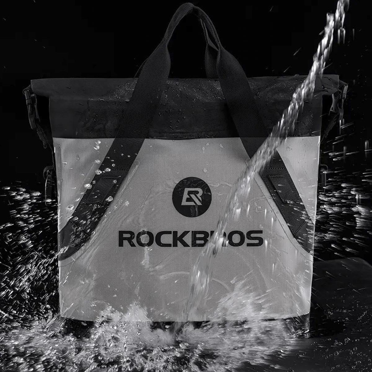 Міська сумка через плече ROCKBROS AS-058 водостійка Чорно-Сірий (RB-AS-058-4672) - фото 8