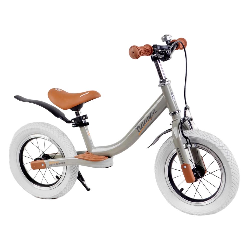 Біговел Corso Triumph 74100 12" з надувними колесами та ручним гальмом Green (127906)