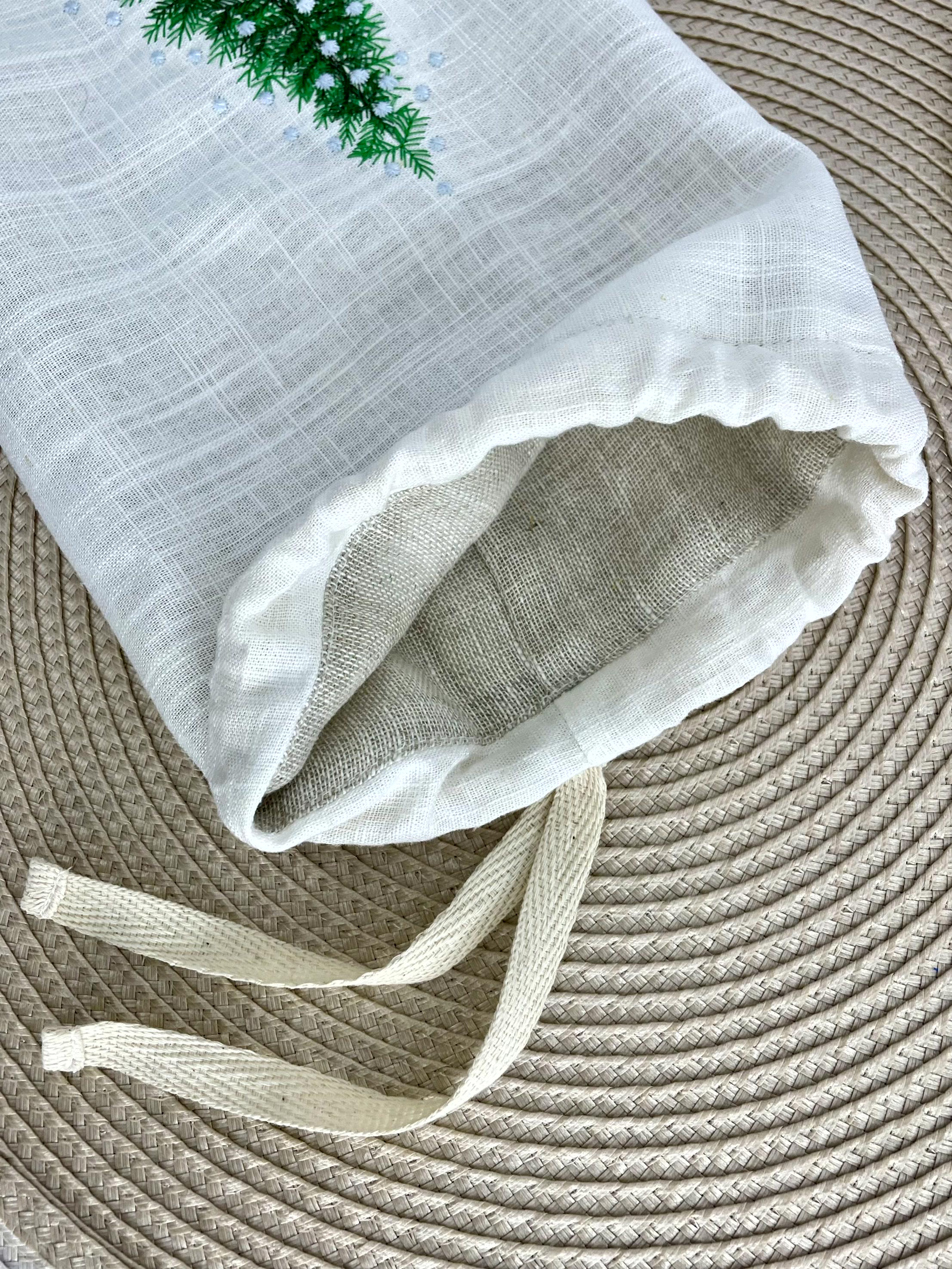 Мешочек для шампанского с вышивкой Новогодняя елка (30075720) - фото 6 Мешочек для шампанского с вышивкой Новогодняя елка (30075720) - фото 6