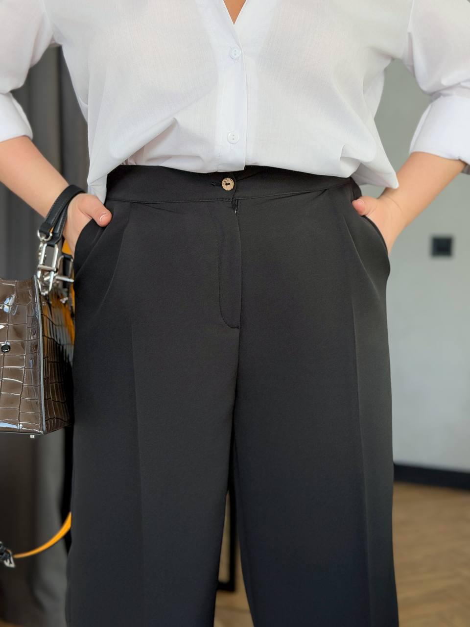 Брюки жіночі класичні р. 56 Чорний (Арт: 72901/1-2) - фото 5 Брюки жіночі класичні р. 56 Чорний (Арт: 72901/1-2) - фото 5