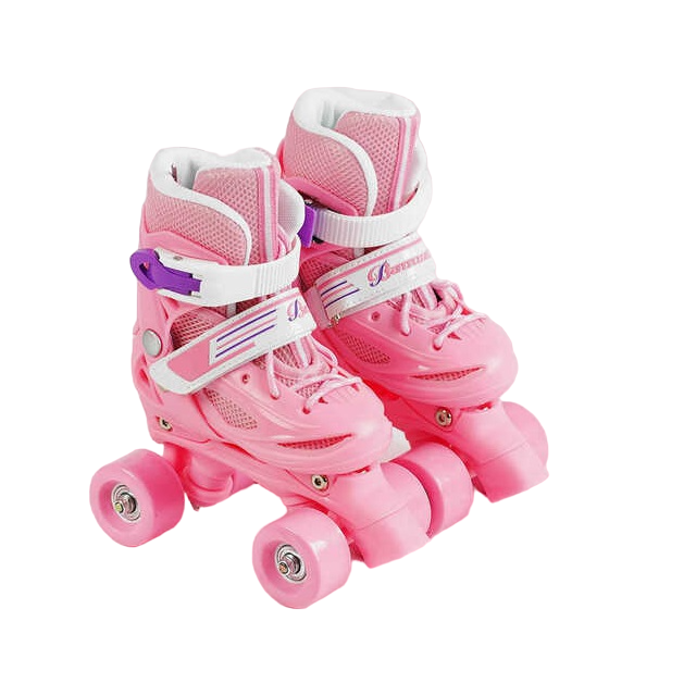 Ковзани роликові Best Roller PVC колеса світяться р. 27-30 Pink (141157)