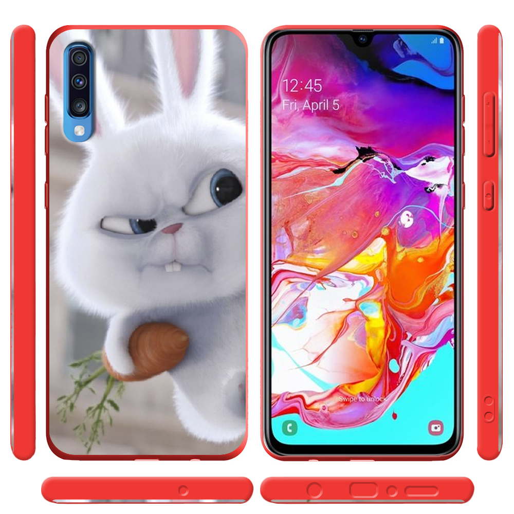 Чохол BoxFace Samsung A705 Galaxy A70 Rabbit Snowball Червоний силікон  (36860-up1116-37425) - фото 2