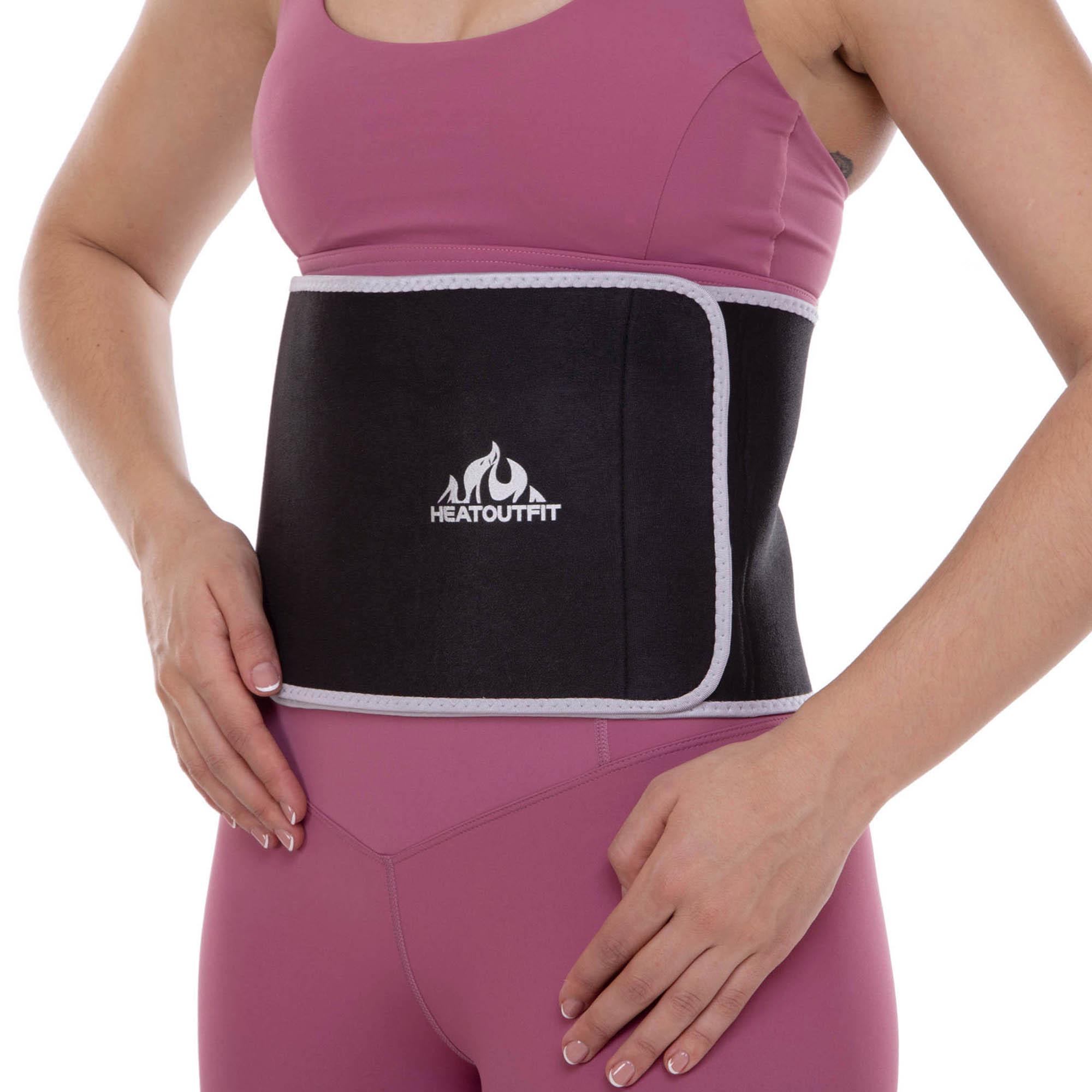 Пояс для похудения из композитной ткани Zelart SP-Sport ST-2148 M ширина 18 см Черный (DR004694)