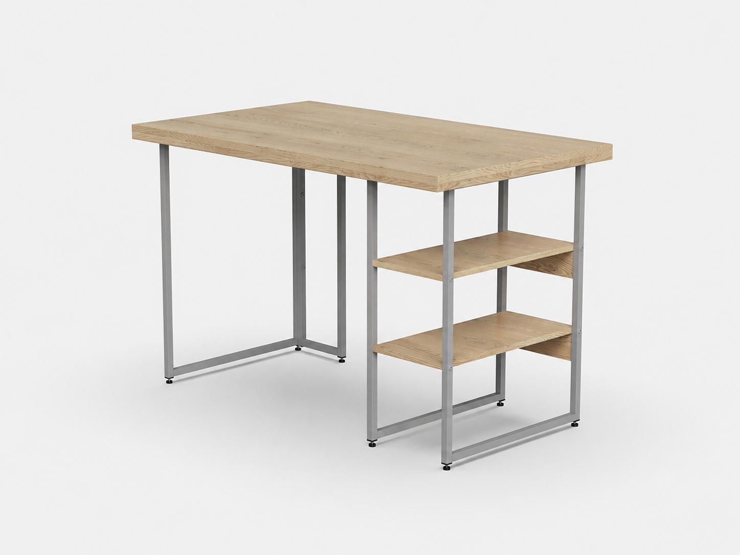 Стол письменный Кевин Ferrum-decor металл/ДСП 32 мм 75x100x70 см Серый/Дуб Кремона Торро (FRD-108176)