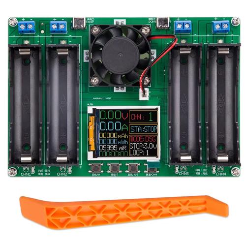 Тестер-вимірювач ємності опору акумуляторів 18650 Li-ion LCD 4 канали (902320) Тестер-вимірювач ємності опору акумуляторів 18650 Li-ion LCD 4 канали (902320)