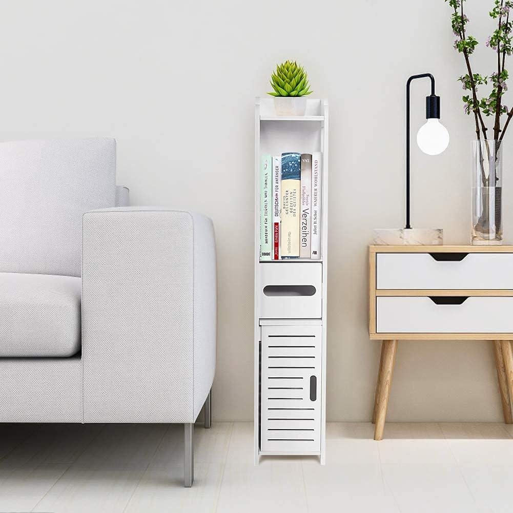 Этажерка для ванной комнаты Ejoyous напольная Белый - фото 9