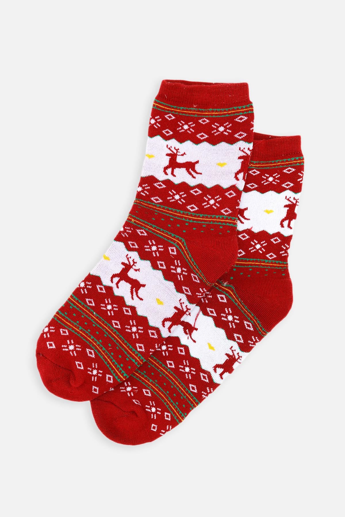 Носки средние женские Yuki ЦБ-00264262 р. 35-38 Бордовый (SKT001030936)