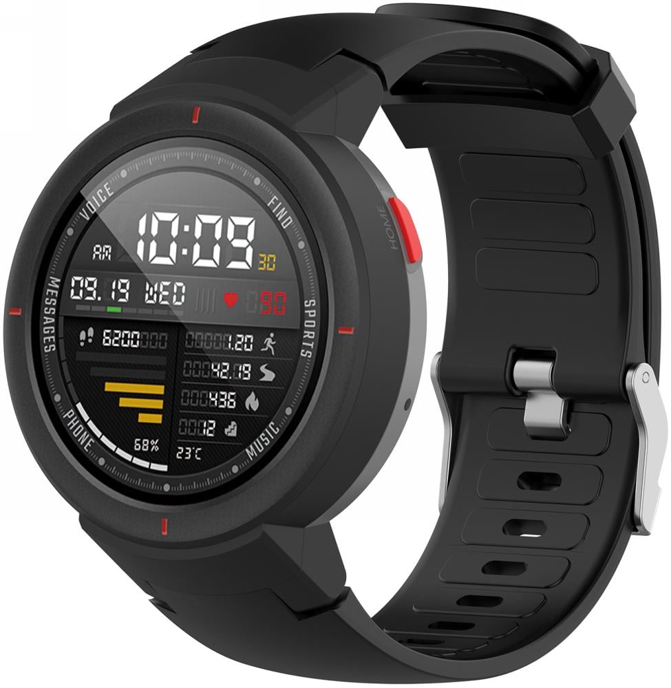 Ремешок Jsota для Amazfit Verge Black силиконовый (08851)