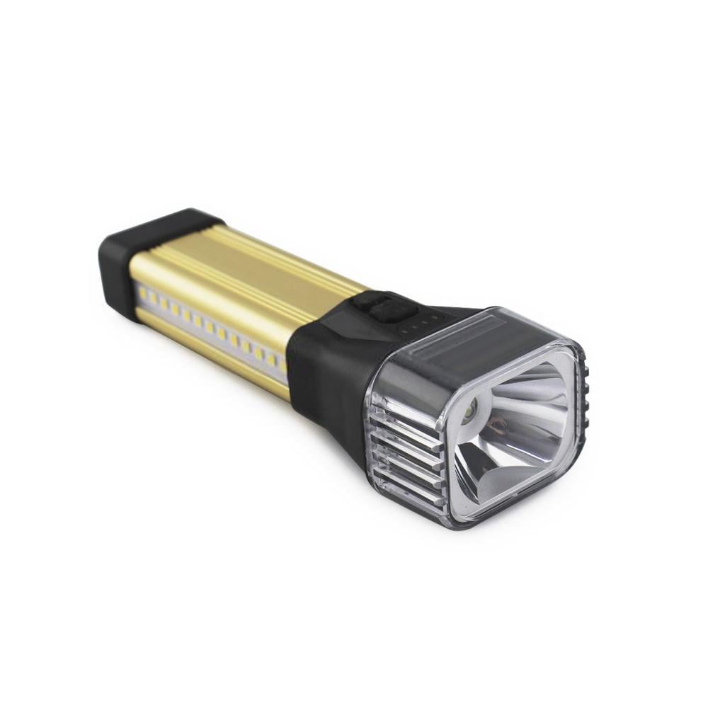 Ручной фонарь XB-888-COB с боковым светом 6 режимов Type-C Золотой (96dedce8)