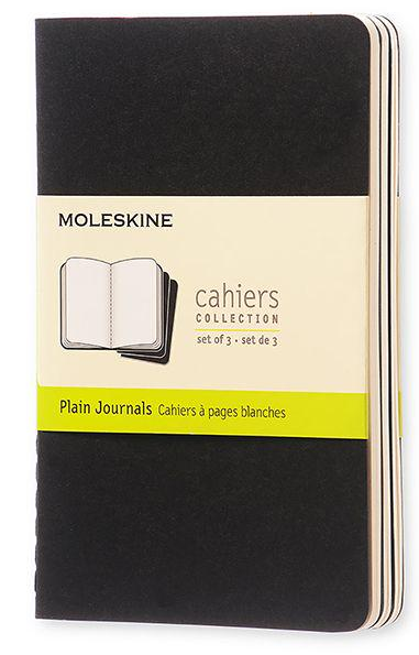 Набір блокнотів Moleskine Cahier 3 шт. Чорний (QP313)