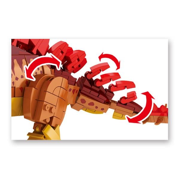 Конструктор детский Динозавры Стегозавр 697 дет. (22773793) - фото 9 Конструктор детский Динозавры Стегозавр 697 дет. (22773793) - фото 9