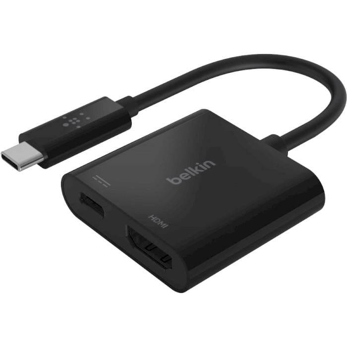 Адаптер Belkin USB-C Male – HDMI Female/USB-C Female PD 60 Вт Black (AVC002BTBK) Адаптер Belkin USB-C Male – HDMI Female/USB-C Female PD 60 Вт Black (AVC002BTBK)