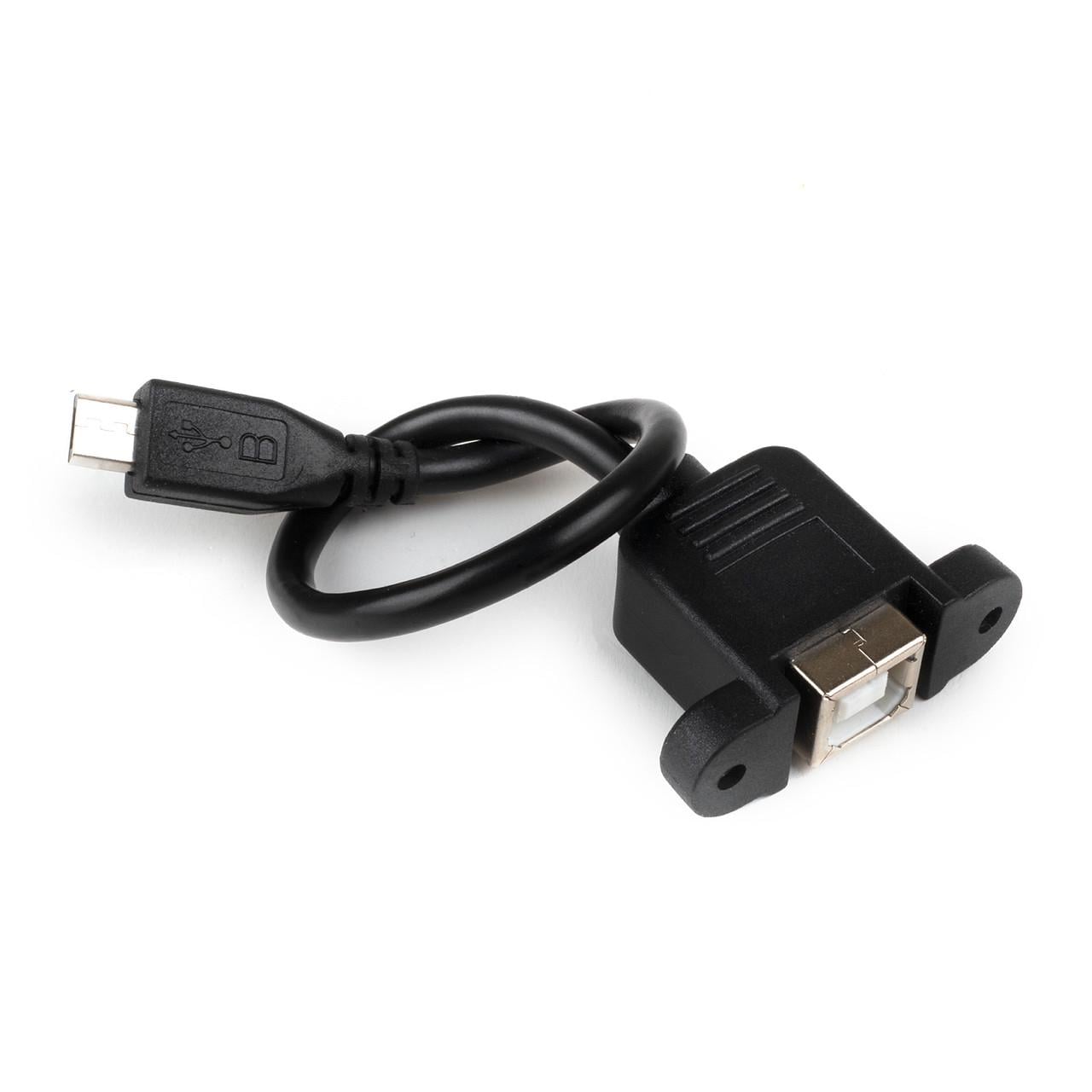 Переходник с USB Type-B на Micro-USB 20 см - фото 2