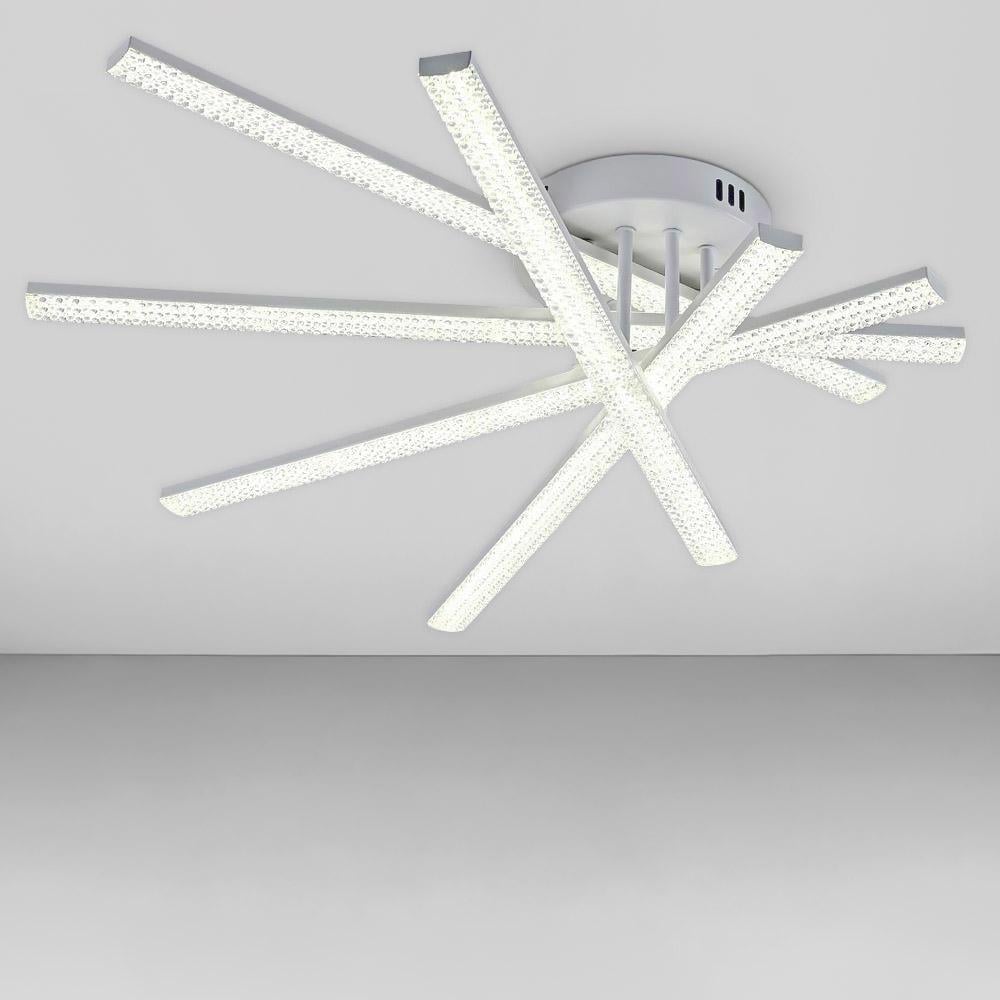 Люстра стельова світлодіодна Lighthouse SY-19943/5A2 WH D850хH130 120W з пультом Білий