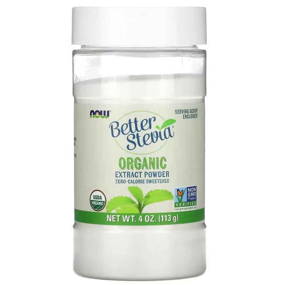 Стевія Now Foods Better Stevia Organic Extract Powder 113 г