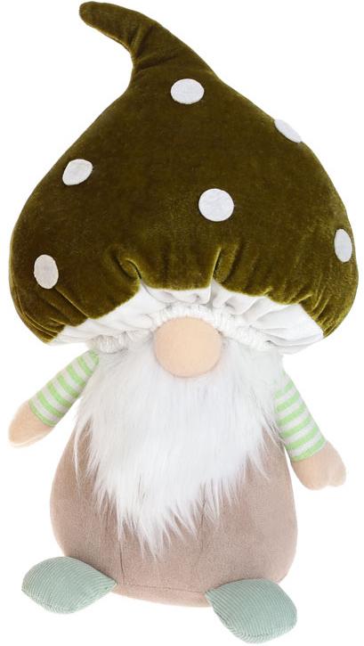 Мягкая игрушка Гном-гриб 33 см зеленая шапка (BD-877-239-O)