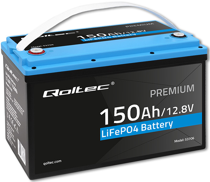 Аккумулятор Qoltec LiFePO4 150 А/час 12,8V Bluetooth BMS (31120294)