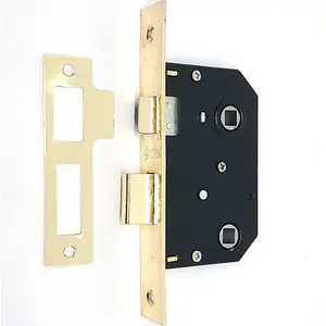 Врізний міжкімнатний замок WC Siba 105070 B 44 мм Латунь полірована (105070 PB)