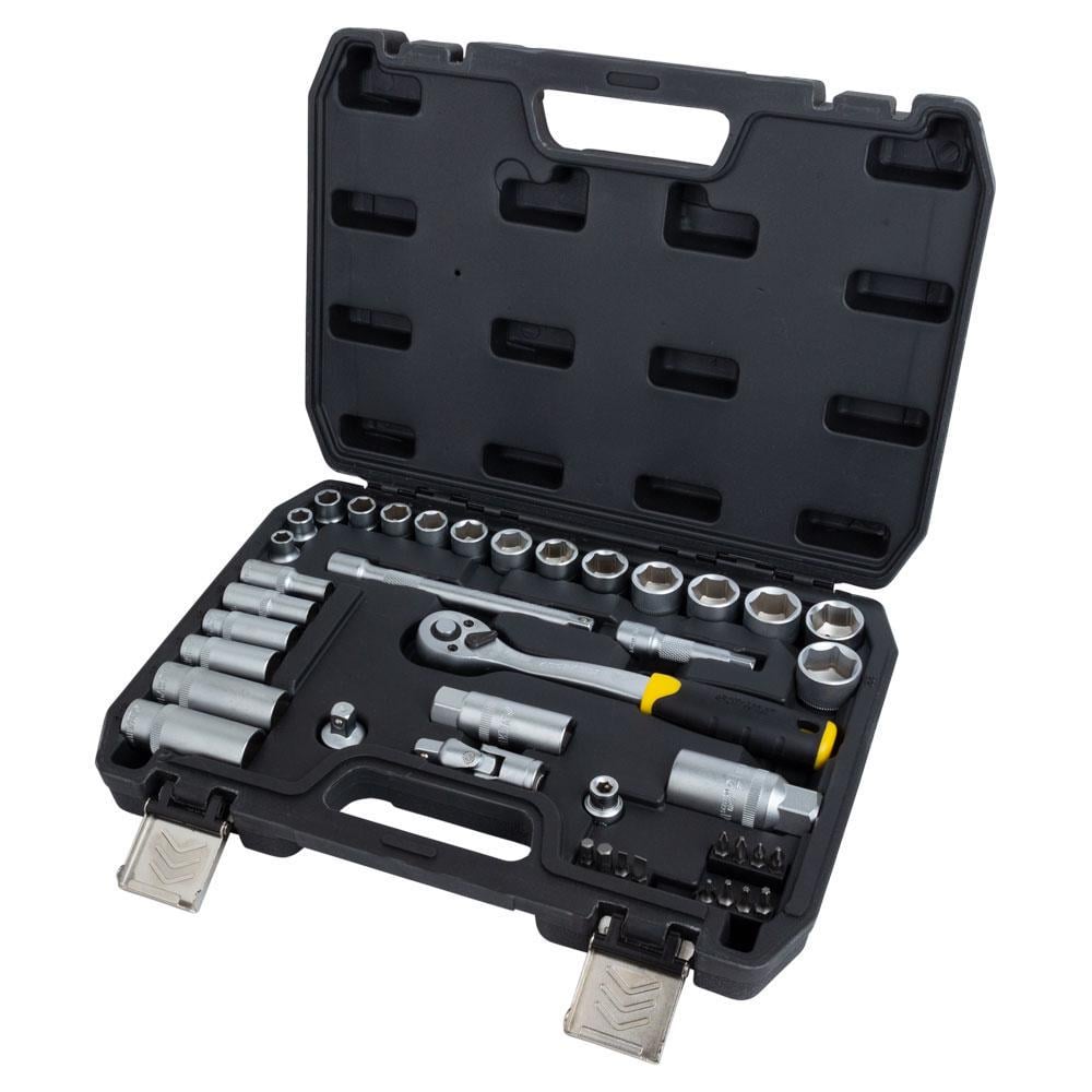 Набір насадок торцевих і біт Sigma CrV mid 3/8" 39 шт. (6003601) Набір насадок торцевих і біт Sigma CrV mid 3/8" 39 шт. (6003601)