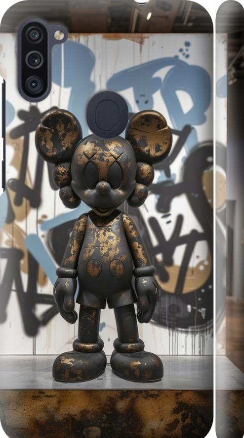 Чехол на Samsung Galaxy A11 A115F Bronze kaws v2 (6098m-2012-42517)
