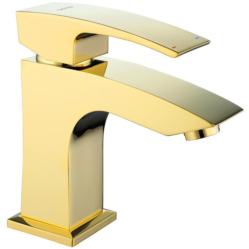 Смеситель для умывальника Gappo G1007-13 однорычажный Золотой (164557)