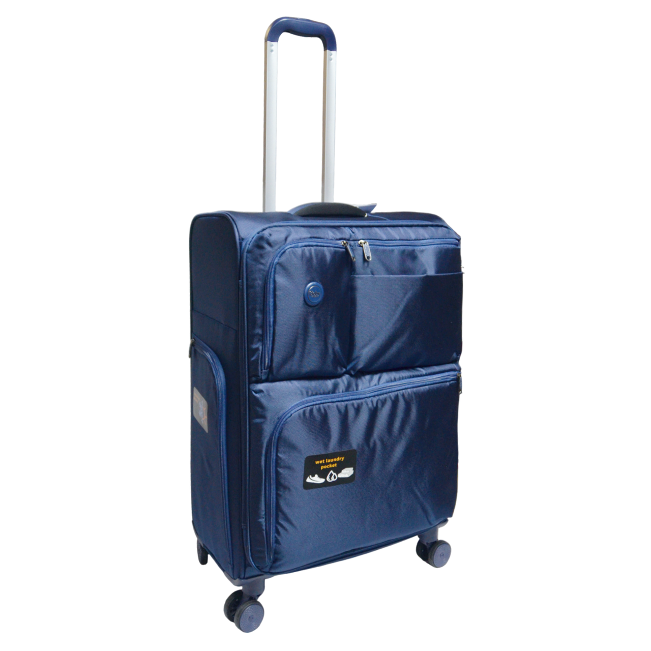 Чемодан Goby London GB-3004/24 текстильный с карманами 4 колеса замок TSA 24" 65 л Blue (2503605143) Чемодан Goby London GB-3004/24 текстильный с карманами 4 колеса замок TSA 24" 65 л Blue (2503605143)