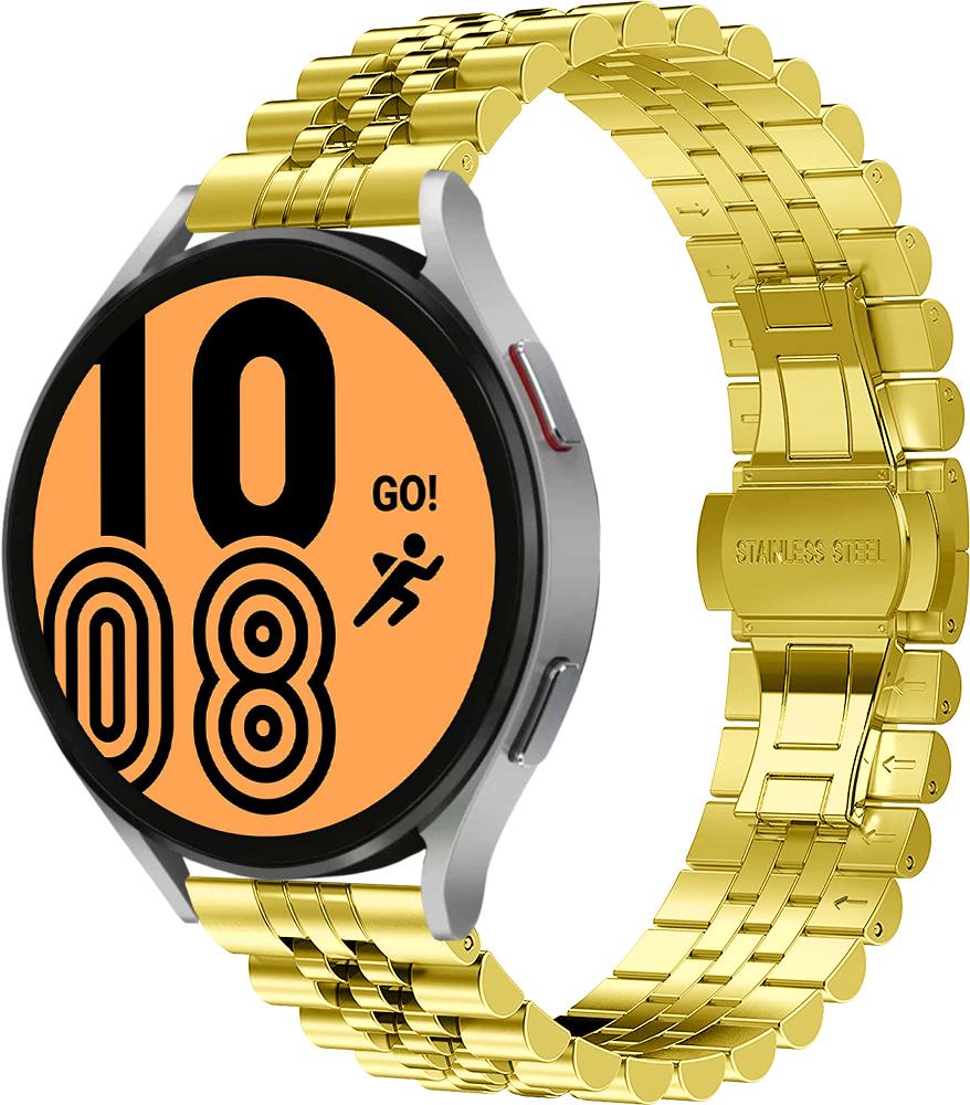 Браслет металлический Stech для Galaxy Watch 4 44 мм Gold (26907-2A)