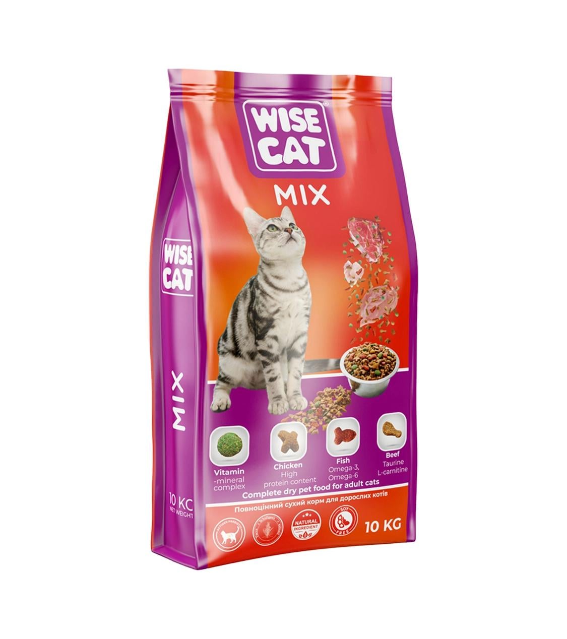 Корм для кошек сухой Wise Cat Микс 400 г (37202487) Корм для кошек сухой Wise Cat Микс 400 г (37202487)